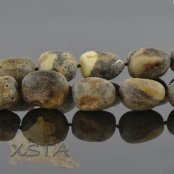 Raw unpolished amber beads necklace